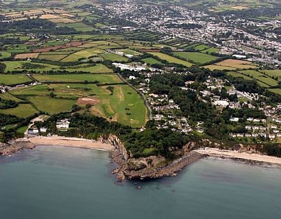 Porth Pean beach and Duporth beach near St Austell