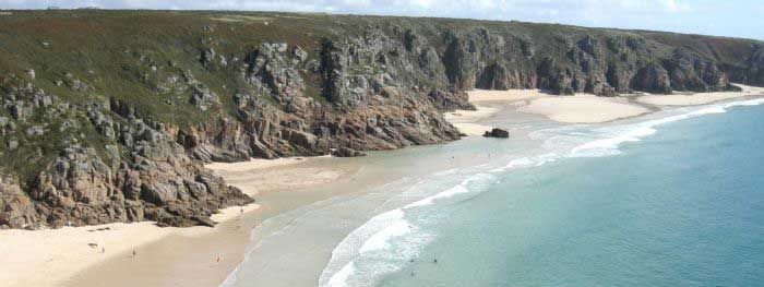Porthcurno Bay near Penzance