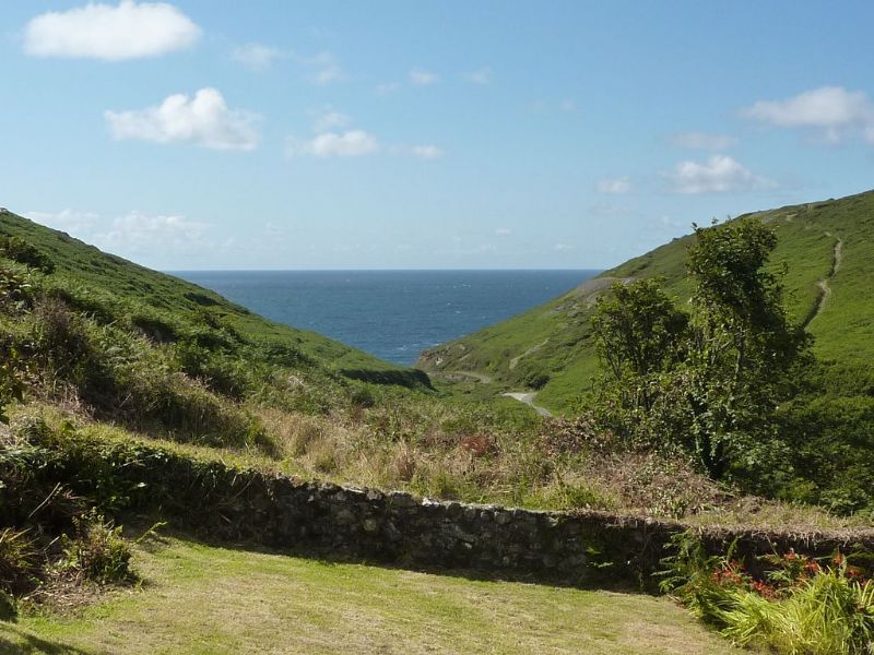 View from Porth Nanven House, Cot Valley, St Just View from Porth Nanven House, Cot Valley, St Just
