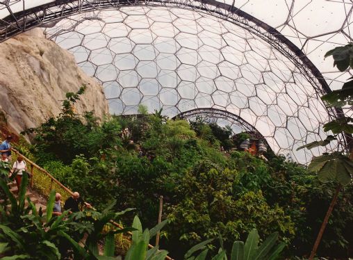 Inside Eden - early days of the Rainforest Biodome