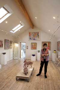 Gilly in the gallery