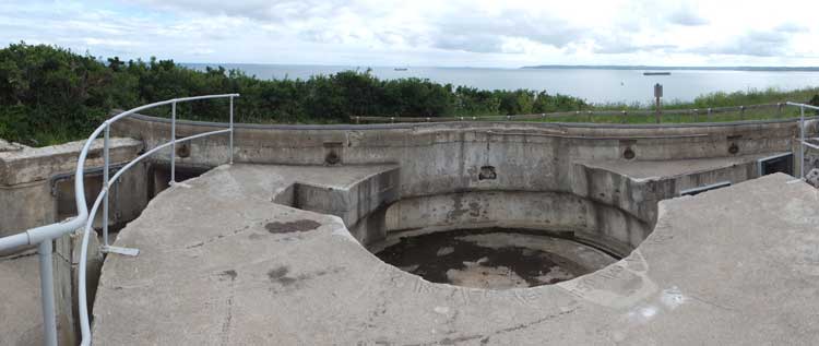 Gun-pit at St Anthony Battery