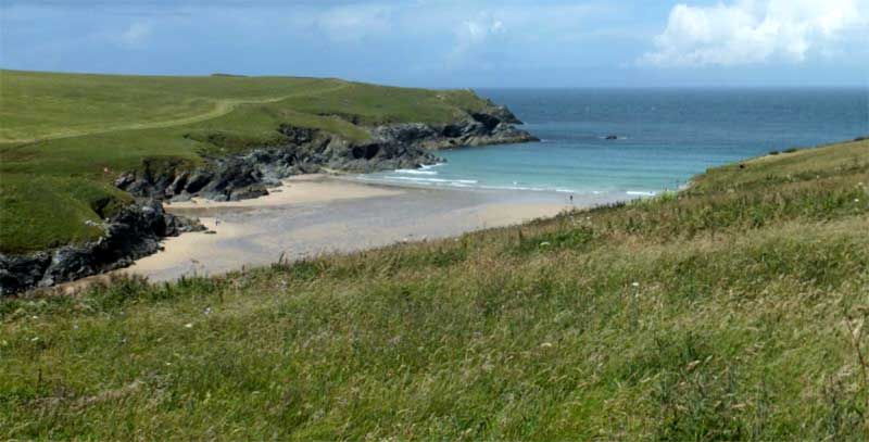 10 Best Dog Friendly Beaches in Cornwall - Approaching Porth Joke from West Pentire