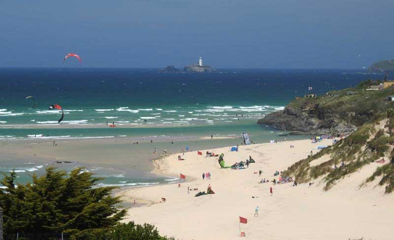 10 Most Scenic Pubs in Cornwall - The beach below the Bluff Inn