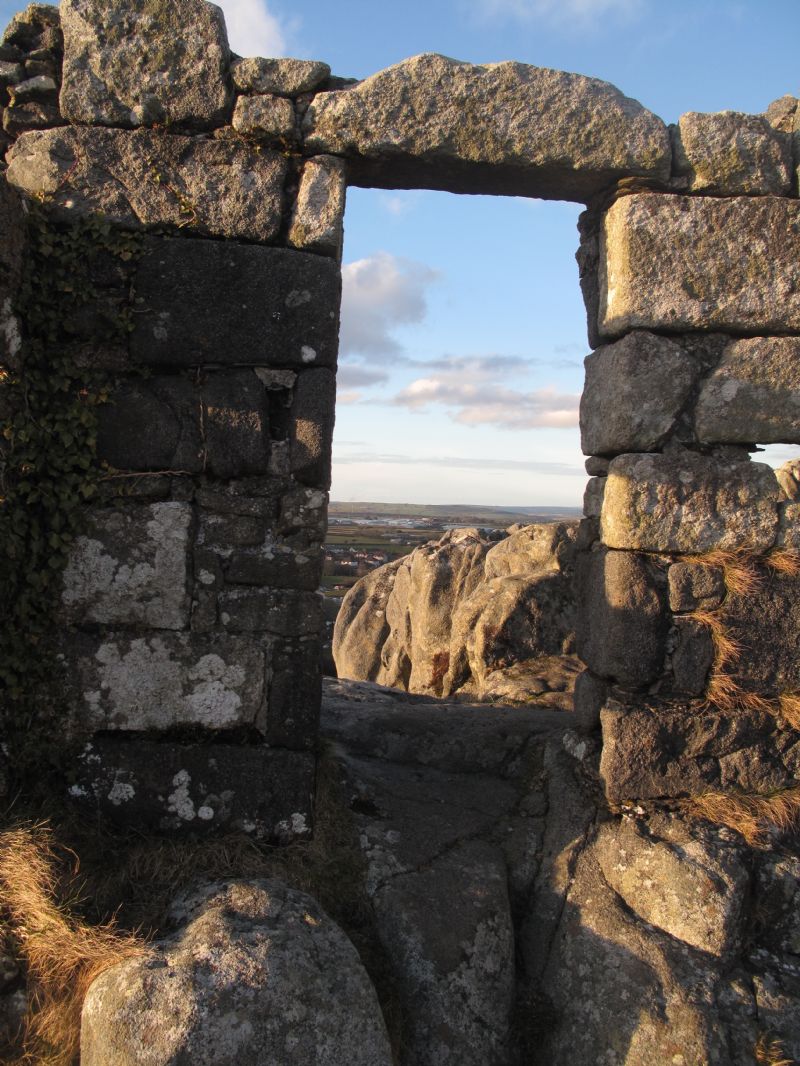 Interior of St Michael's Chapel on Roche Rock