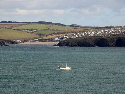 Fishing Boat Heading for Newquay Harbour
