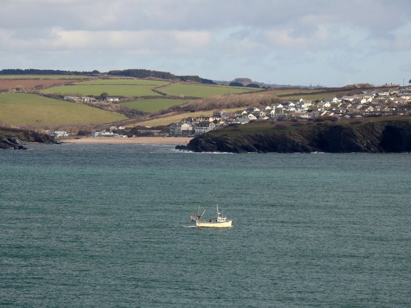 Fishing Boat Heading for Newquay Harbour