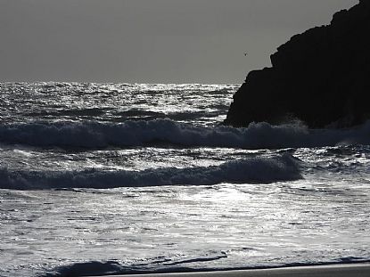 Winter Sea at Porthcurno
