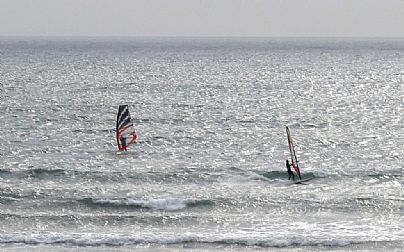 Windsurfing at Marazion