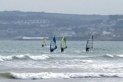 Windsurfing at Mount's Bay