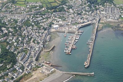 Newlyn Harbour from the air
