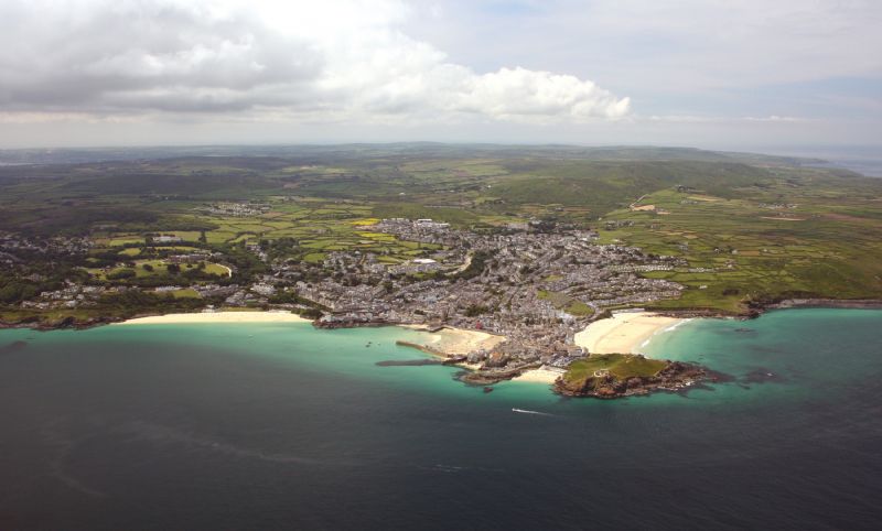 St Ives, its beaches and harbour St Ives, its beaches and harbour