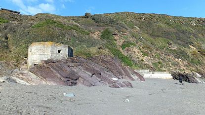Pill Box on Finnygook Beach, Portwrinkle