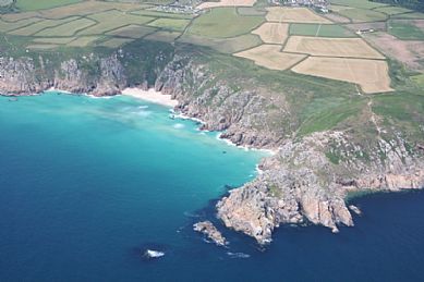 Coast path from Pednavounder Beach to Treryn Dinas