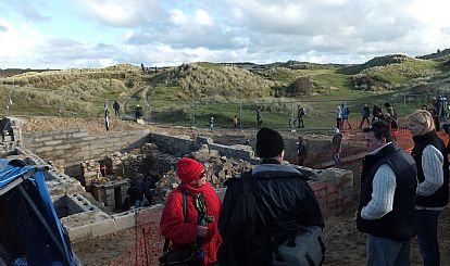 Visitors to St Piran's Oratory