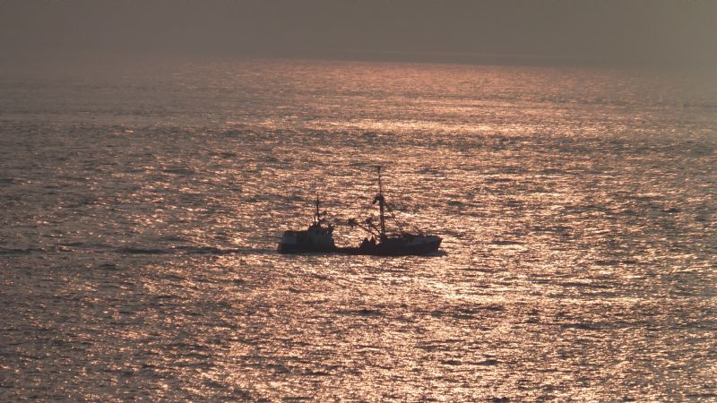 Fishing Boat at Sunset, Land's End