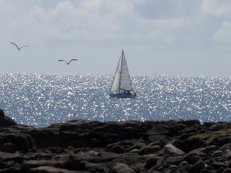 Sailing around the Cornish Coast