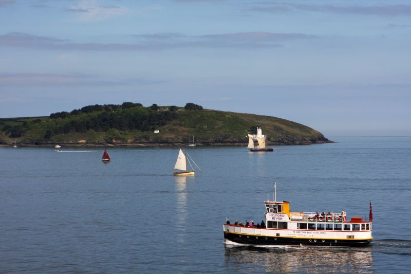 Pleasure cruising in Falmouth Bay
