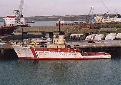 Coastguard Vessel at Falmouth Harbour