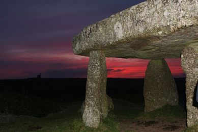 Dawn on the Summer Solstice at Lanyon Quoit, Madron