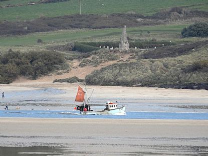 Fishing Boat Returning to Port at Padstow