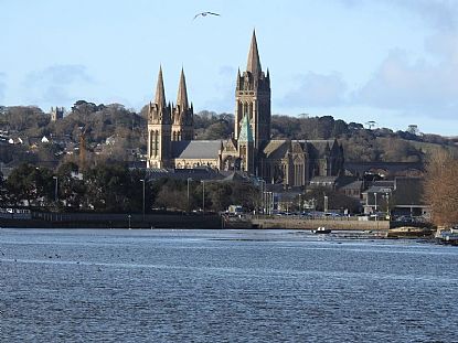Truro Cathedral from the Truro River