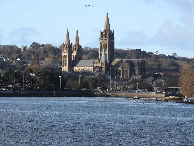 Truro Cathedral from the Truro River Truro Cathedral from the Truro River