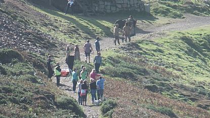 Filming Poldark at Botallack