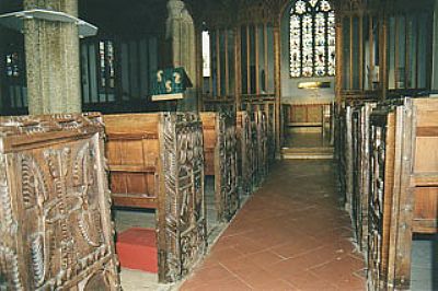 Carved Bench Ends