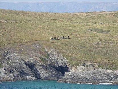 Cave Explorers at East Pentire, near Newquay