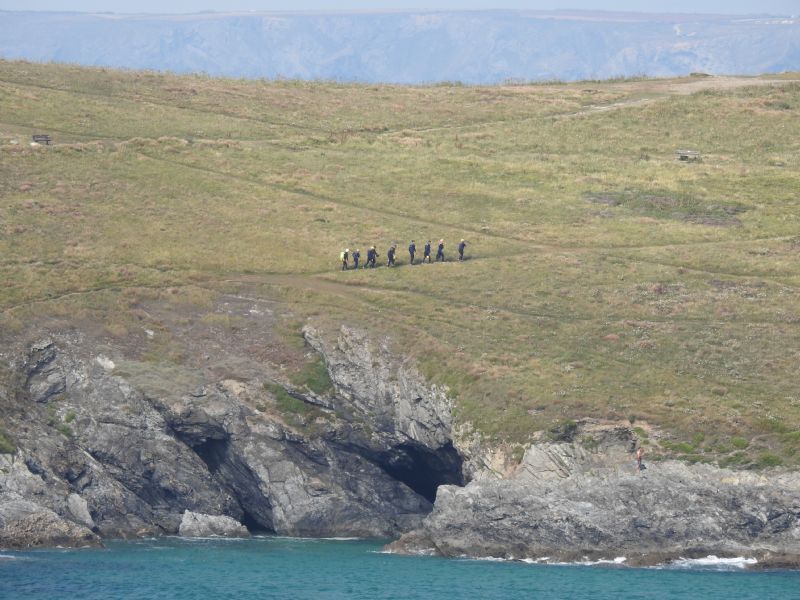 Cave Explorers at East Pentire, near Newquay Cave Explorers at East Pentire, near Newquay