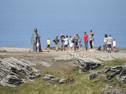 Enjoying Tintagel Castle