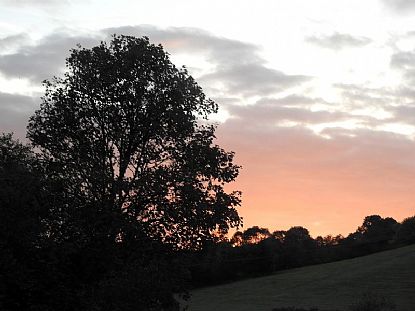 Autumn Sunset in South East Cornwall