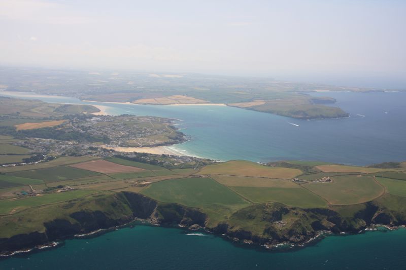 Pentire Point and the Camel Estuary