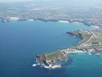 Newquay and its Beaches from the Air
