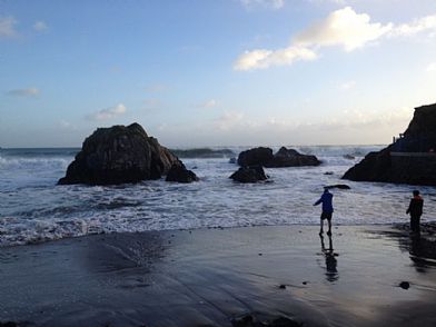 Windy January Day at Kennack Sands