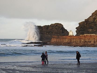 Portreath after Storm Eleanor