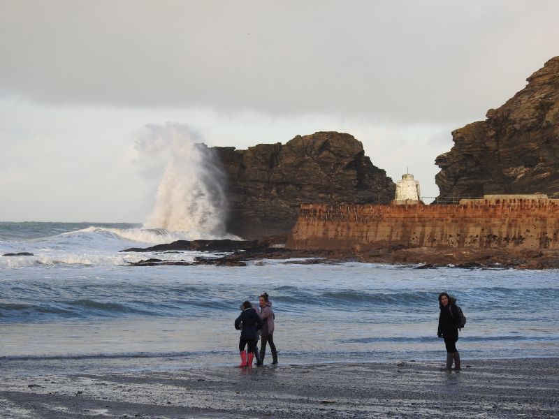 Portreath after Storm Eleanor