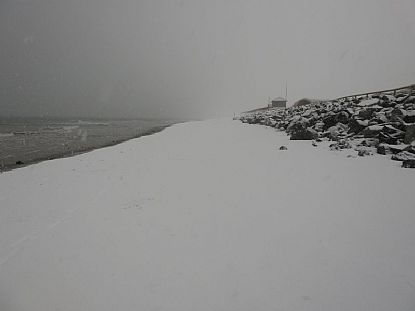 Marazion Beach in the Snow