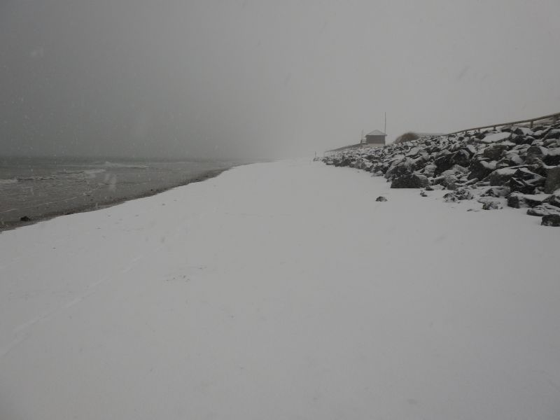 Marazion Beach in the Snow