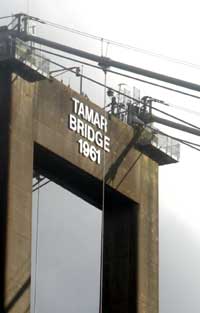 Tamar road bridge, Saltash