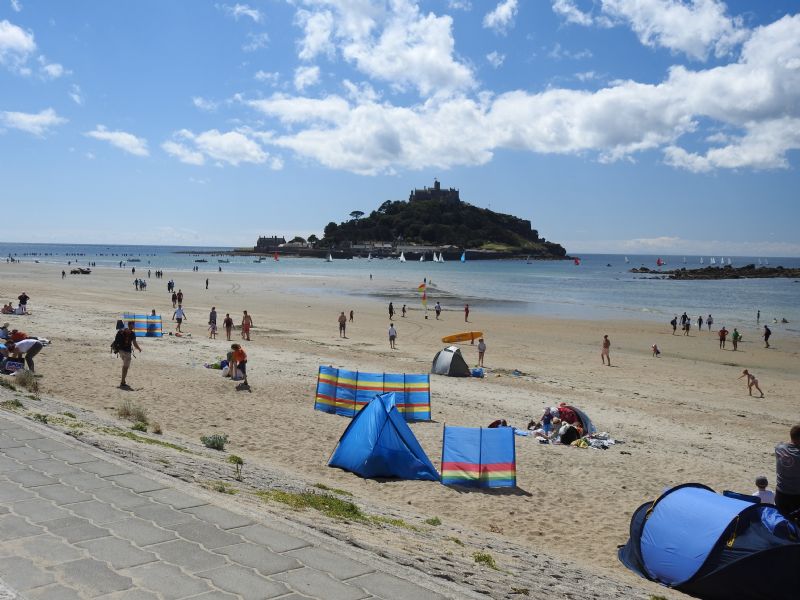 Marazion Beach and St Michael's Mount