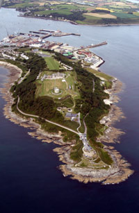 Pendennis Point, Falmouth from the air