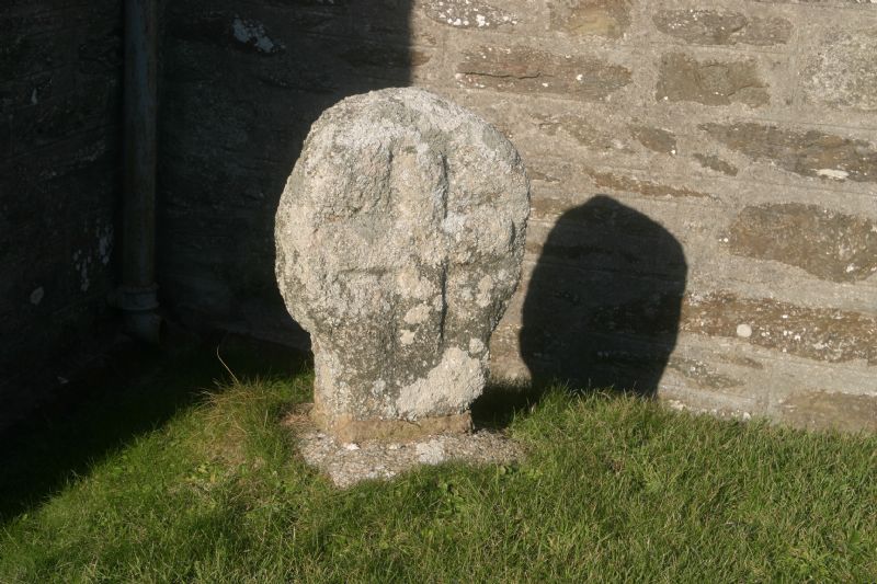 Round headed cross at Gunwalloe Parish Church