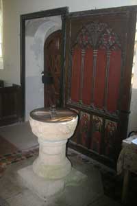 Font at St Winwalloe