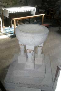 Font in Mawgan in Meneage Church Font in Mawgan in Meneage Church