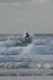 Surfing at Fistral Beach Surfing at Fistral Beach