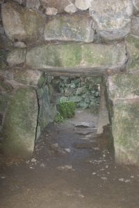 Carn Euny fogou from the corbelled circular chamber Carn Euny fogou from the corbelled circular chamber