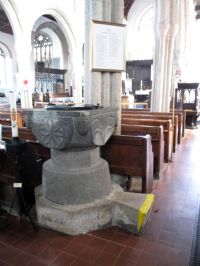 Font in Callington Church Font in Callington Church