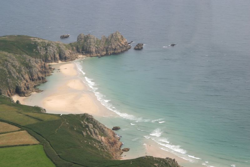 View from Porthcurno to Treryn Dinas View from Porthcurno to Treryn Dinas